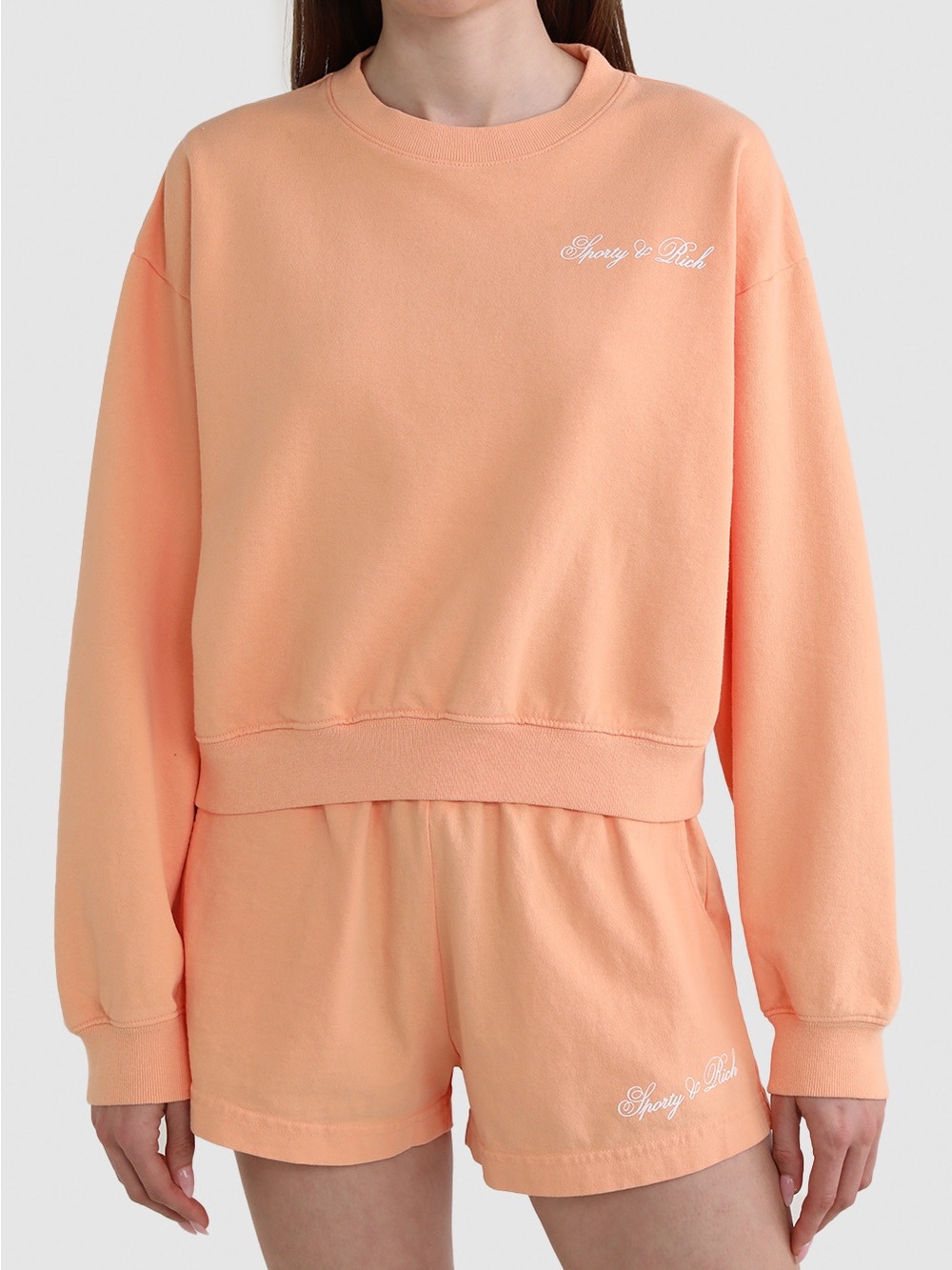 Sporty & Rich Peachy Crewneck Sweatshirt